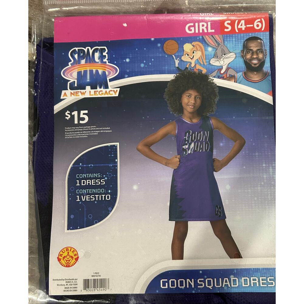Space Jam- Goon Squad Halloween Costume- **NEW** Size (S)4/6- Quick Ship!!